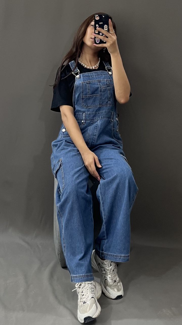 پیشبندی با بیلر سوت جین وارداتی