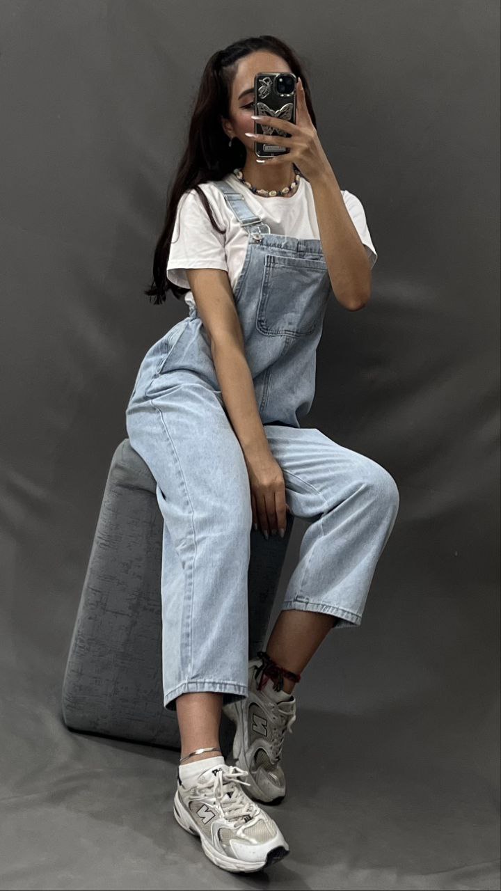 پیشبندی با بیلرسوت جین وارداتی فری سایز