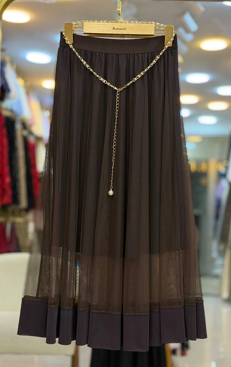 دامن مجلسی زنانه وارداتی در چهار رنگ