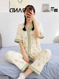 ست دوتیکه بلوز و شلوار نخی وارداتی